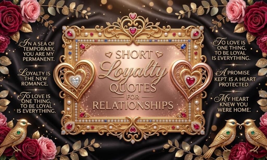 Short Loyalty Quotes for Relationships